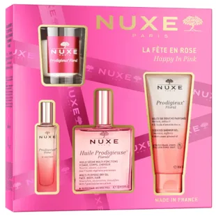 Nuxe Prodigieux Florale Gel Ducha 100 ml + Huile 100 ml + Floral Le Parfum 15 ml + Vela