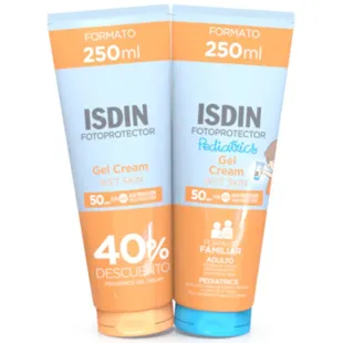 Isdin Fotoprotector Gel Crema SPF50 250 ml + Isdin Pediatrics Gel Crema SPF50 250 ml