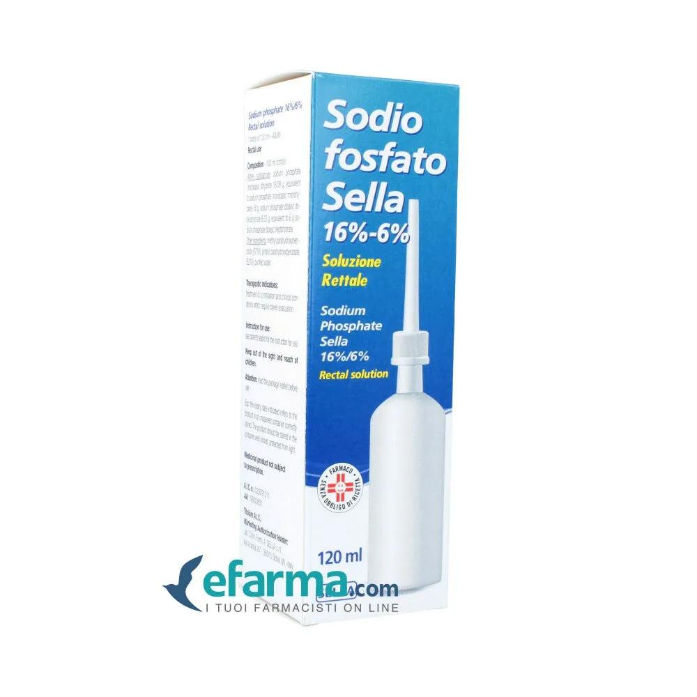 Sodio Fosfato Sella Adulti 16%/6% Soluzione Rettale Flacone 120 ml