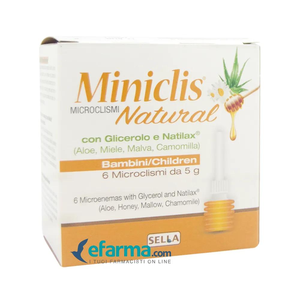 Miniclis Natural Bambini Lassativo 6 Microclismi