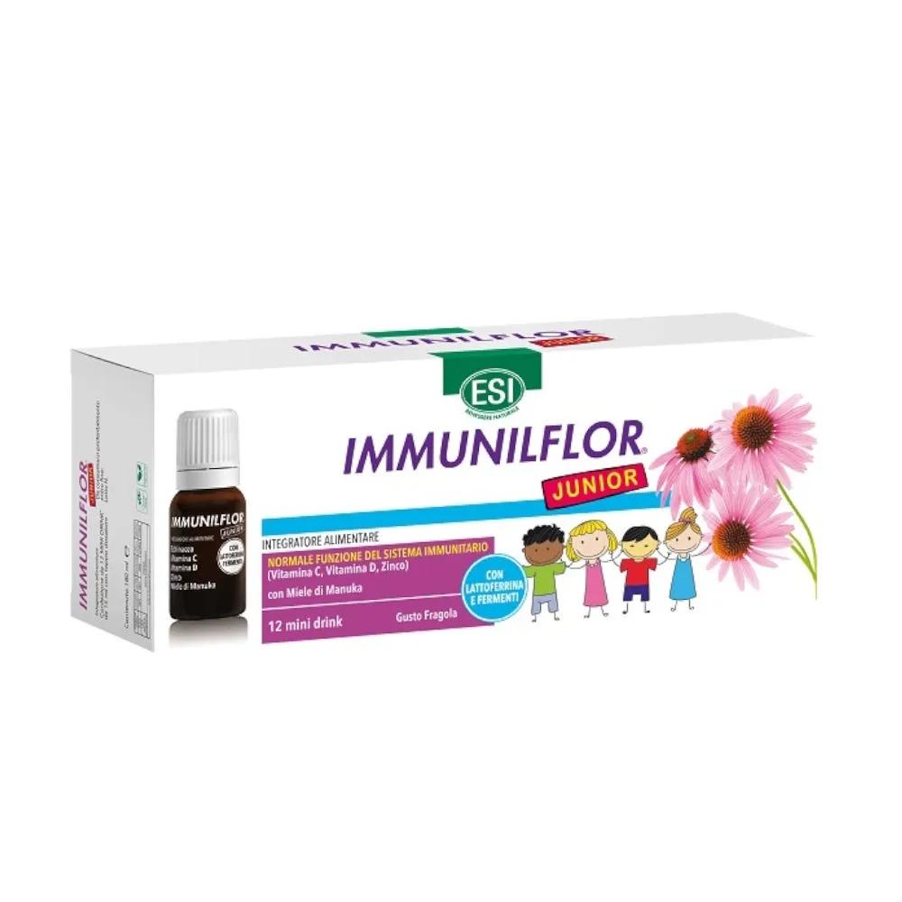 Esi Immunilflor Junior Integratore per Sistema Immunitario 12 Mini Drink