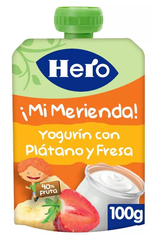 Hero Baby Papa de Fruta Iogurte, Banana, Morango +12m 100 gr
