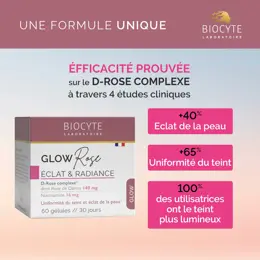 Biocyte GlowRose Eclat & Radiance 60 gélules