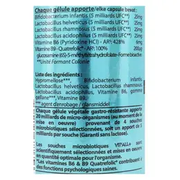 Vit'all+ Psychobiotiques Complexe 30 gélules gastro-résistantes