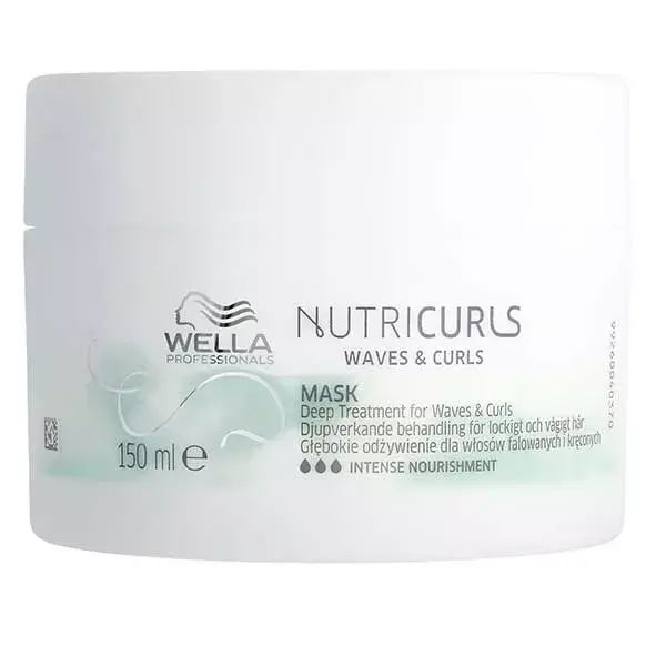Wella Professionals Nutricurls Masque profond anti-frisottis pour cheveux ondulés et bouclés 150ml