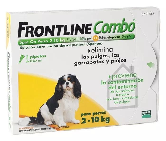 Frontline Combo Perros 2-10kg 3 Pipetas