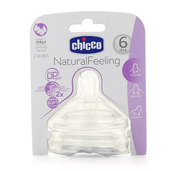 Chicco Double Step Up3 Silikonsauger 6 Monate+