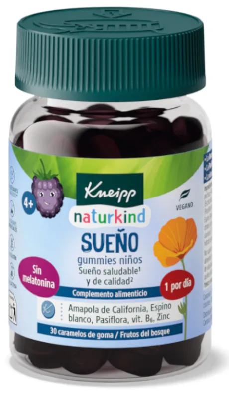 Kneipp Naturkind Les enfants dorment sans mélatonine Fruits des bois 30 gommes