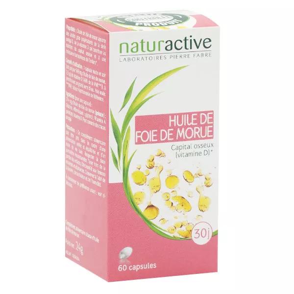 Naturactive Aceite de Hígado de Bacalao 60 cápsulas blandas