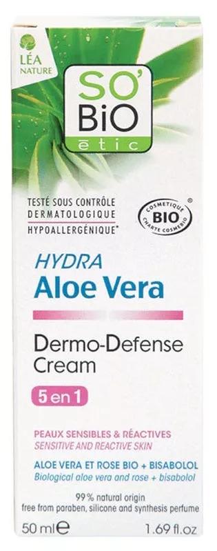 So Bio Étic Crema 5 en 1 Dermo Defense Piel Sensible Hydra Aloe Vera 50 ml