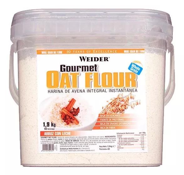 Weider Farine d'Avoine Arôme Riz au Pouding 1,9 Kg