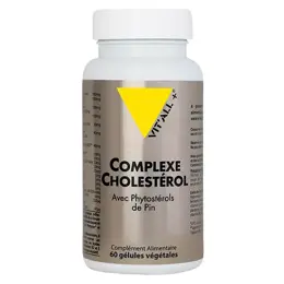 Vit'all+ COMPLEXE CHOLESTEROL avec Phytostérols de pin 60 gélules végétales