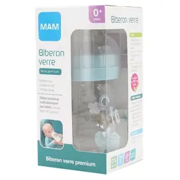 MAM Biberon Verre +0m Ours Hérisson 170ml