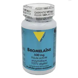 Vit'all+ BROMELAÏNE 500mg Haute activité enzymatique 100% végétal 30 DRcaps