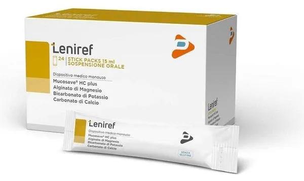 Leniref Integratore Reflusso Gastroesofageo 24 Stick