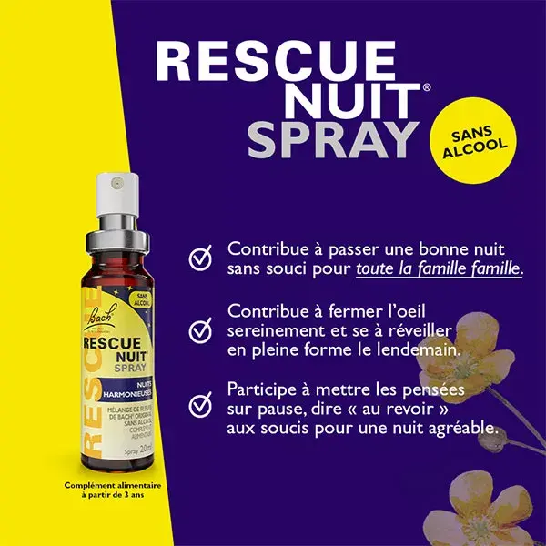 RESCUE NUIT® Spray sans alcool  - 20 ml