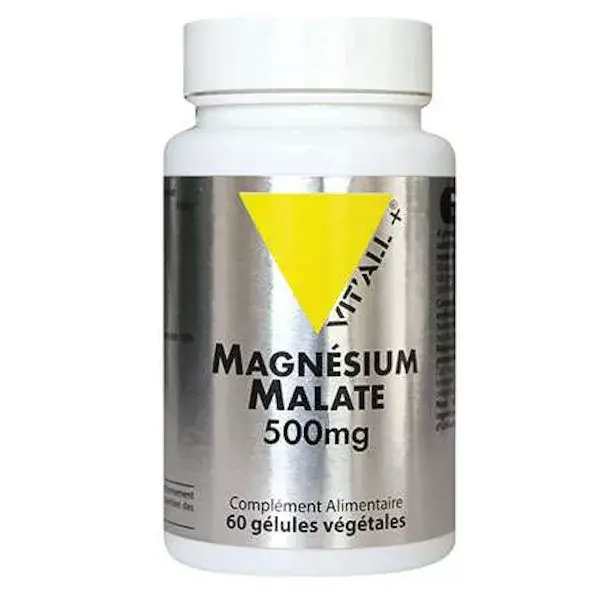 Vit'all+ Magnésium Malate 500mg 60 gélules végétales