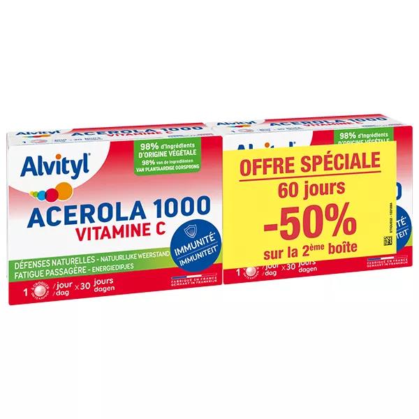 Alvityl Acerola 1000 Lotto di 2 x 30 compresse da masticare