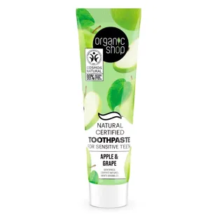 Organic Shop Natural Toothpaste Tooth Sensitivity, Apple and Grape 100 gr