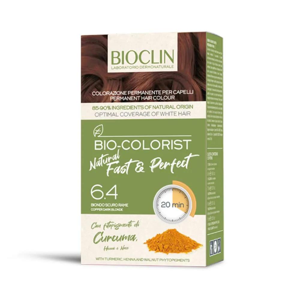 Bioclin Bio-Colorist Natural Fast&Perfect Tintura per Capelli Biondo Scuro Rame 6.4