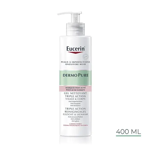 Eucerin DermoPure Gel Nettoyant Triple Action 400ml