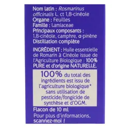 Naturactive Huile Essentielle Bio Romarin A 1,8 Cinéole 10ml