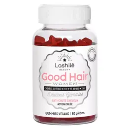 Lashilé Beauty Good Hair Women Anti-Chute Cheveux Sans Sucres 60 gummies