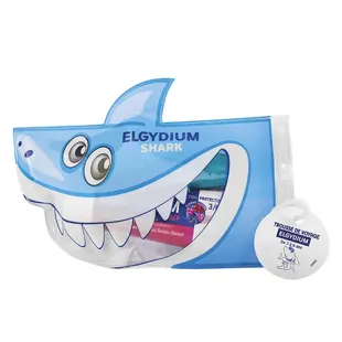 Elgydium Shark Travel Kit 1 BAD shark + dentifricio alla granatina 50 ml