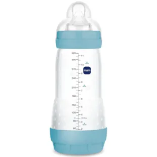 MAM Easy Start Anti-Colic Snelle Doorstroming Fles Mat Blauw +4m 320 ml