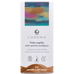 Chroma Natural Tintura de Cabelo Castanho Claro Cinza 5.1 500 gr