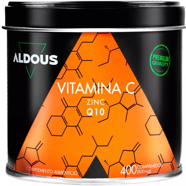 Aldous Labs Vitamina C com Zinco e Coenzima Q10 400 Comprimidos
