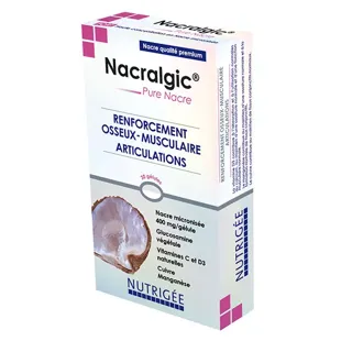 Nutrigée Nacralgic Pure Nacre Rinforzo Ossa, Muscoli e Articolazione Integratore Alimentare 30 capsule