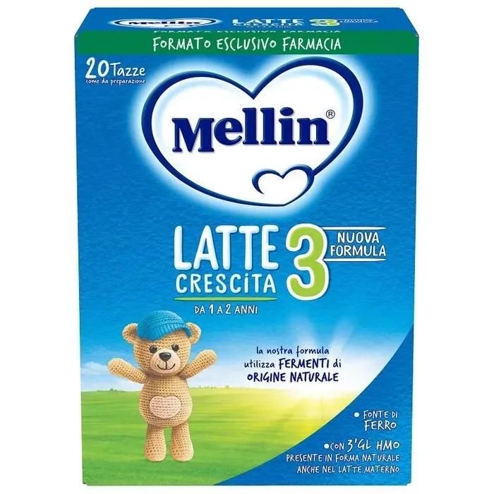 Mellin 3, Latte di Crescita, Latte in Polvere dal 12° al 24° Mese Compiuto, 700g