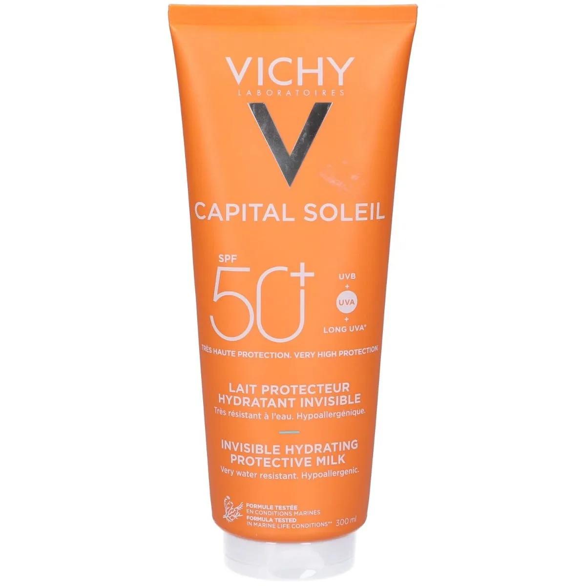 Vichy Capital Soleil Latte Idratante Fresco Viso e Corpo Protezione Molto Alta SPF 50+ 300 ml