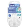 Chicco Accessoires Biberons Tétine Physiologique Anti-Coliques Débit Moyen +2m Lot de 2