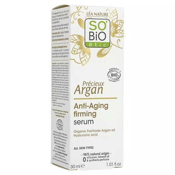 Sérum Visage SO'BiO étic Précieux Argan - Anti-âge Fermeté 30 Ml - Neuf France