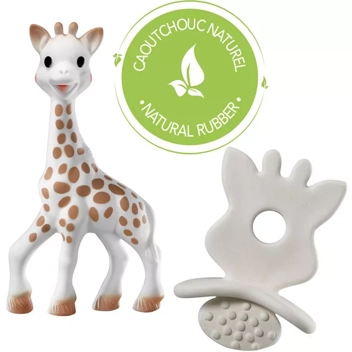 Pack regalo mordedor Sophie la girafe + Doudou con agarra chupete - Sophie  la girafe - Bebexpert
