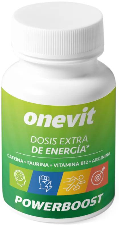 Onevit Powerboost Energy avec caféine, taurine, arginine et vitamine. B12 45 gélules