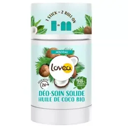 Lovea - Déo-Soin Solide - Déodorant - Huile De Coco Bio - Efficacité 24h 50g