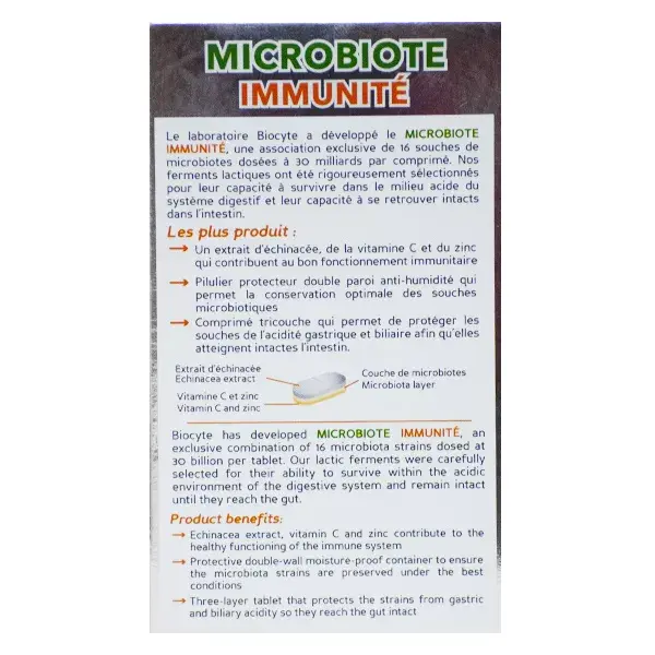 Biocyte Microbiote Immunity 20 tablets