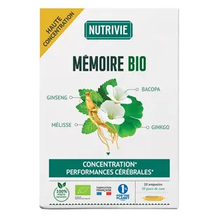 Nutrivie Complesso Memoria Bio Integratore Alimentare 20 fialette
