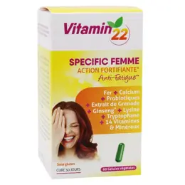 Ineldea Vitamin 22 Specific Femme 60 gélules