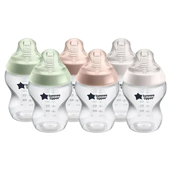 Tommee Tippee Closer To Nature Biberon 0m+ Lotto di 6 x 260ml