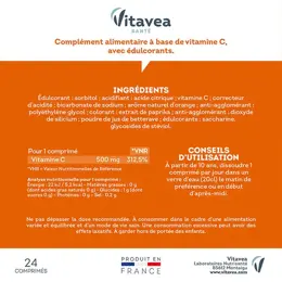 Vitavea Vitamine C 500mg Energie au quotidien 24 comprimés effervescents