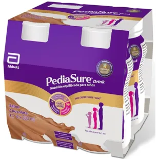 Pediasure Bebida Sabor Chocolate 4x200 ml