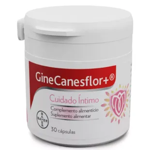 Gine-Canestén GineCanesflor+ Cuidado Íntimo Mucosa Vaginal Equilibrio Íntimo 30 Cápsulas