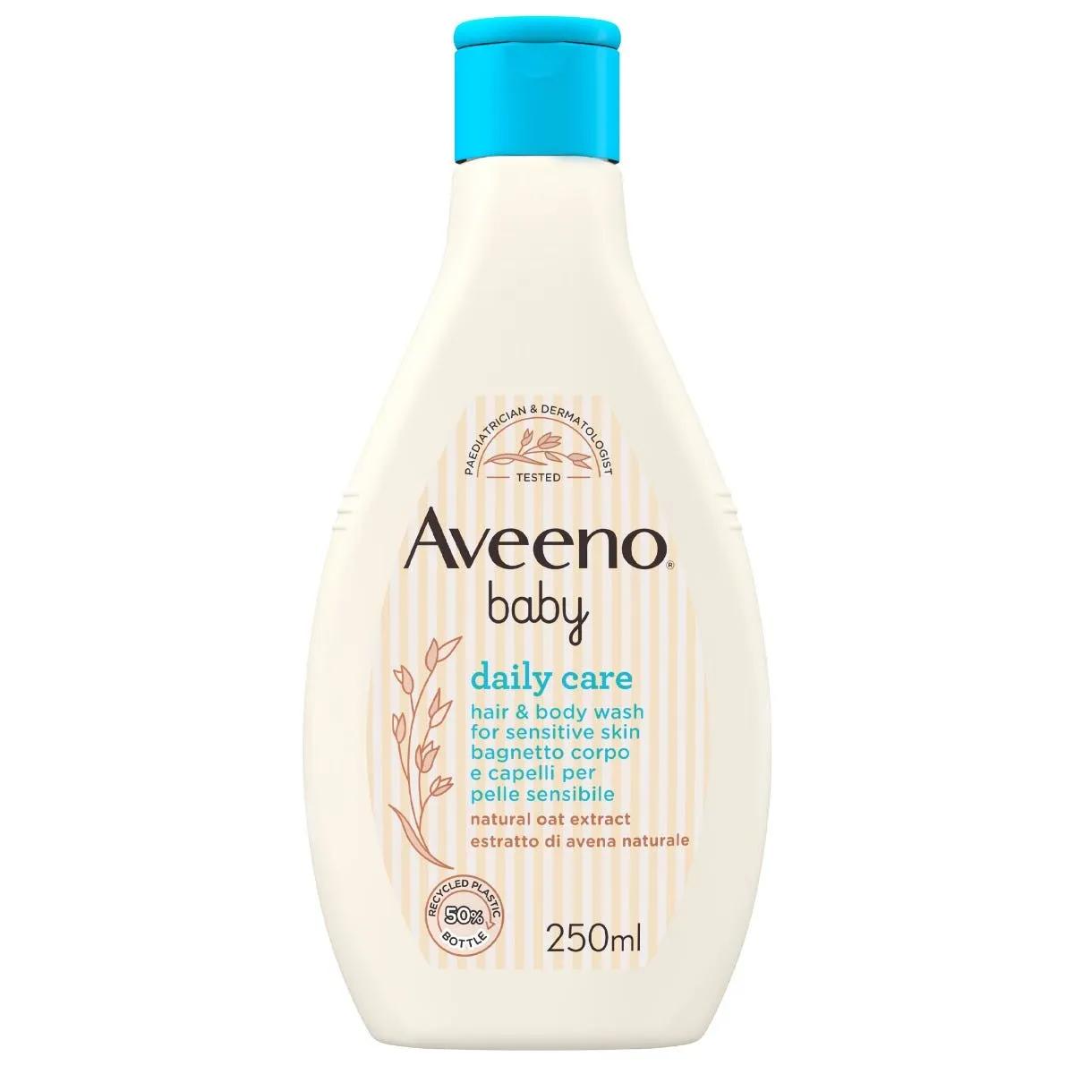 Aveeno Baby Daily Care Bagnodoccia Neonato Corpo e Capelli Senza Parabeni e Solfati 250 ml PROMO