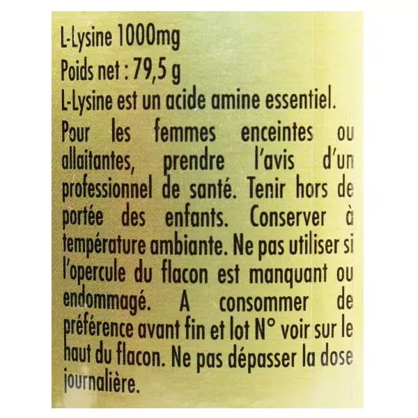 Solgar L-Lisina 50 Comprimidos 1000 mg