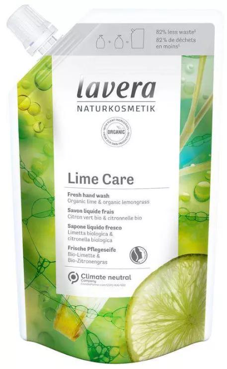 Ricarica di sapone per le mani al lime fresco Lavera 500 ml