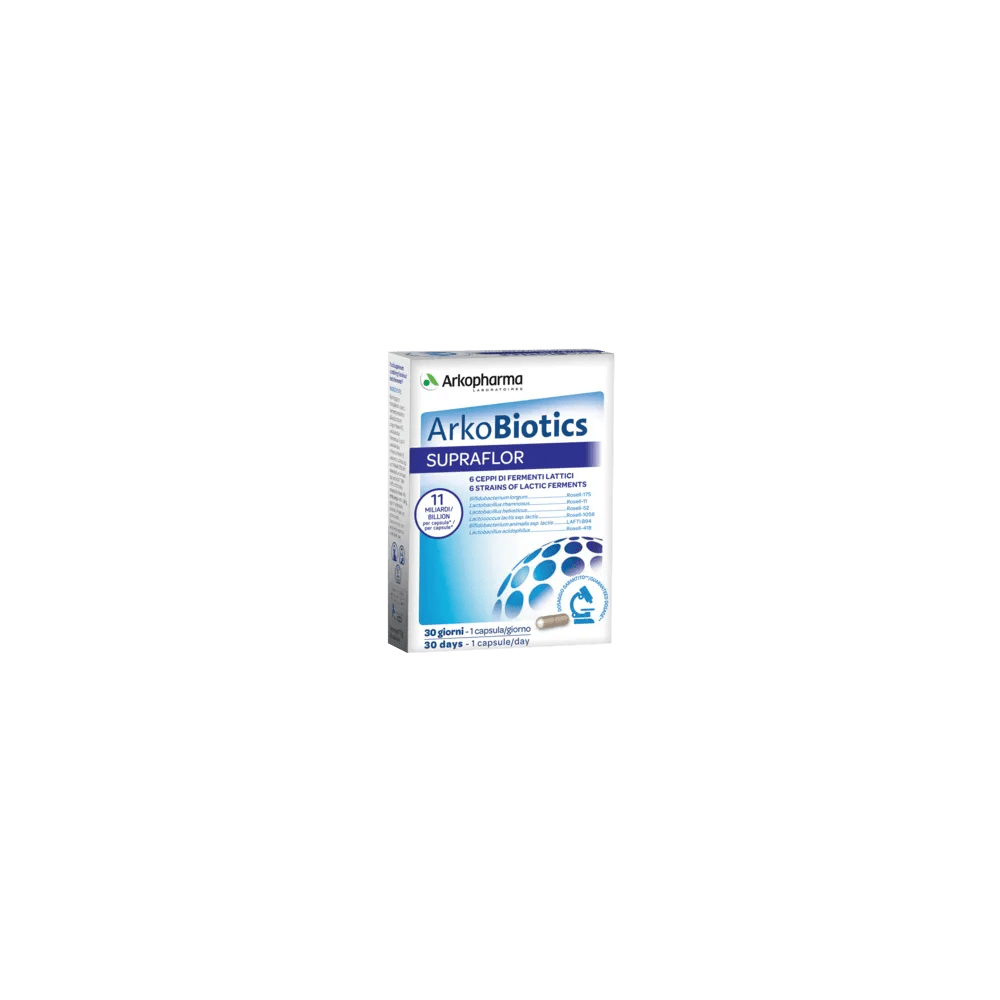 Arkopharma ArkoBiotics Supraflor Integratore 30 Capsule